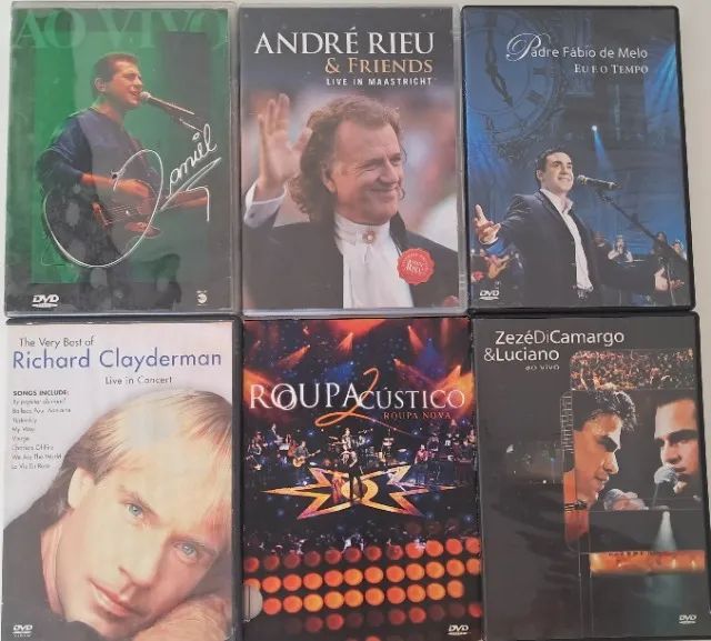 Lote com 18 DVDs Originais Músicas Shows - Foto 5