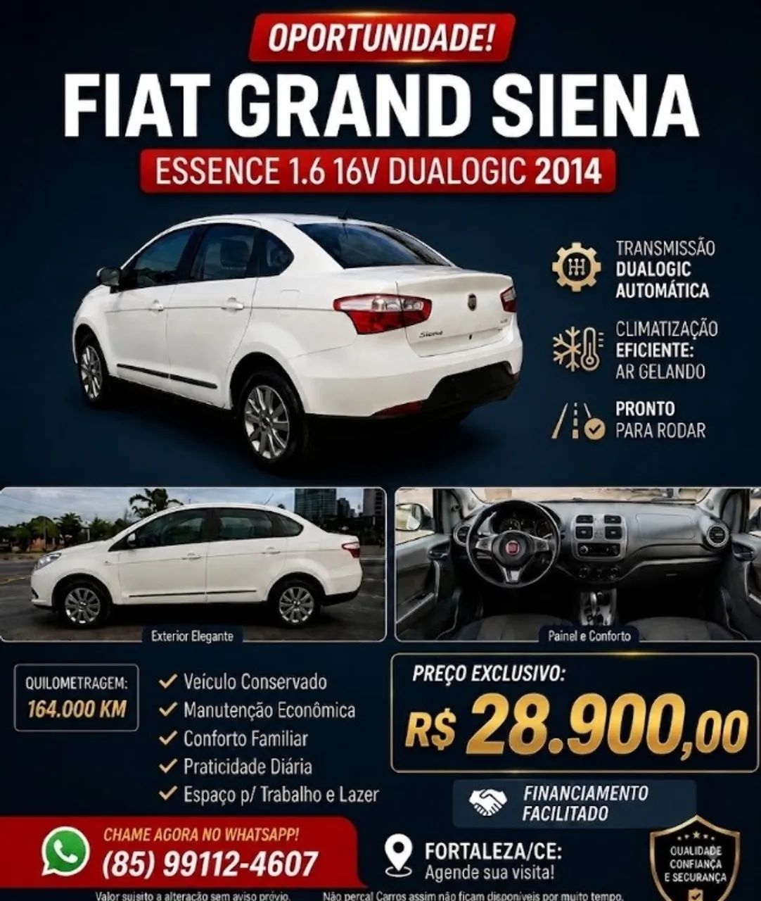 Fiat Grand Siena GRAND SIENA ESSENCE DUAL. 1.6 FLEX 16V 2014