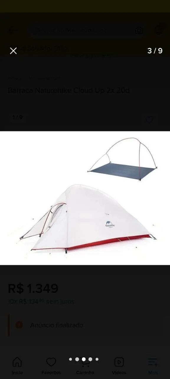 Barraca Naturehike Cloud Up 2x 20d - Foto 3