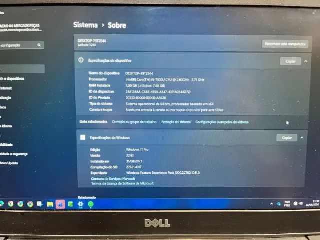 Notebook Dell Latitude 7280 8g Ram i5 7th - Foto 4