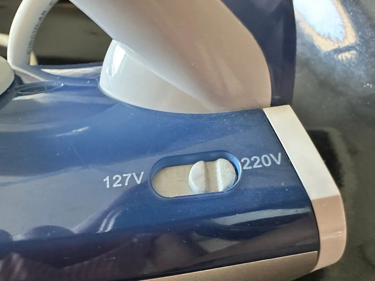 Mini ferro de passar azul e cinza da fun clean  - Foto 4
