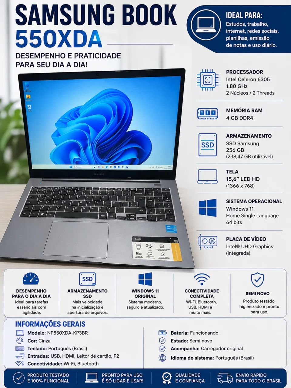 Samsung Book Ideal para Estudo 