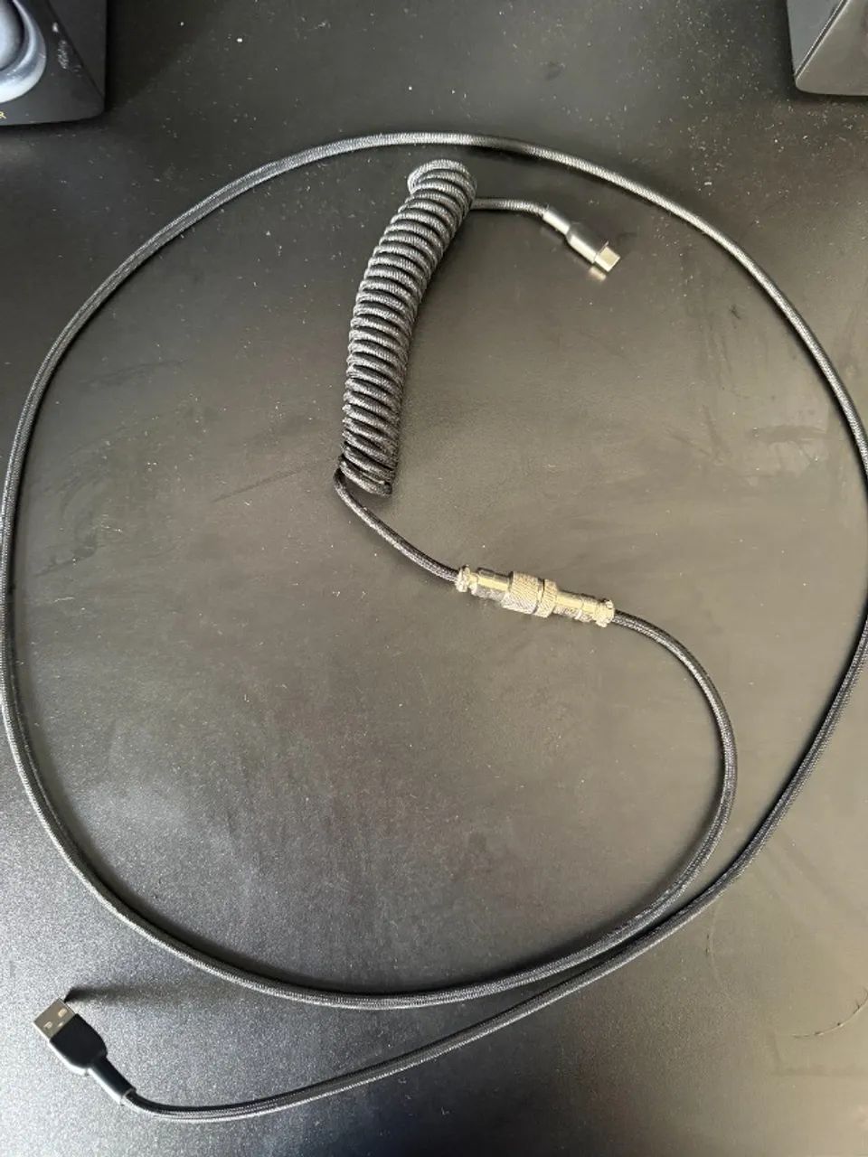 Cabo Coiled USB-C Teclado Mecânico Aviator 1,5m - Foto 2