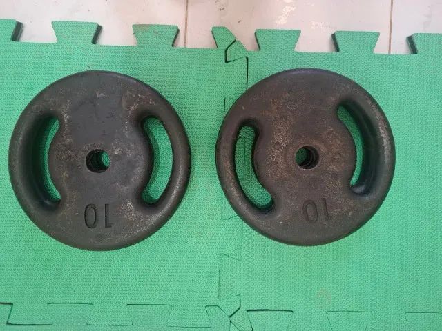 4 Anilhas de Ferro 10 kg - Foto 2