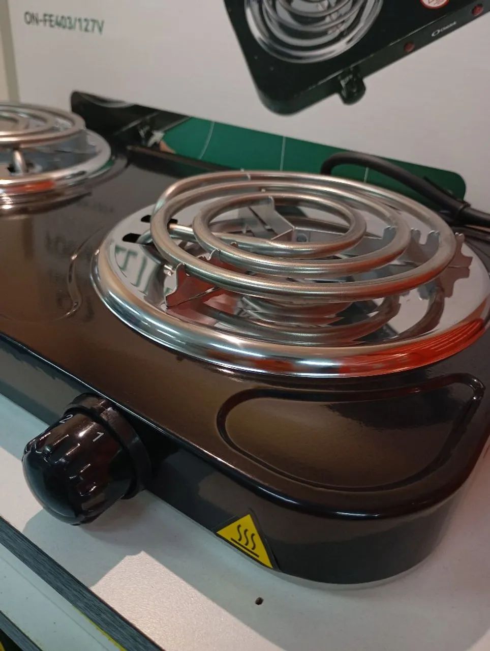 FOGÃO ELÉTRICO PORTÁTIL ONISTEK 2 BOCAS 127V - PRATICIDADE E POTÊNCIA PARA SUA COZINHA!  - Foto 4