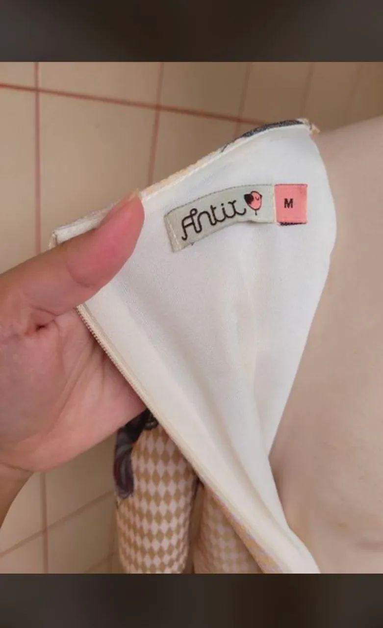 Vestido antix ursos e ? M em crepe com elastano romântico princesa  - Foto 4