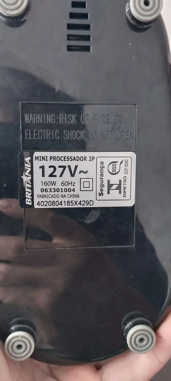 Mini processador de alimentos Britânia 110v  - Foto 5