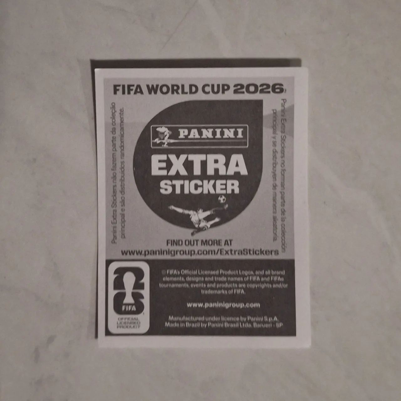 FIGURINHA EXTRA STICKER PANINI - COPA DO MUNDO FIFA 2026 - Foto 2
