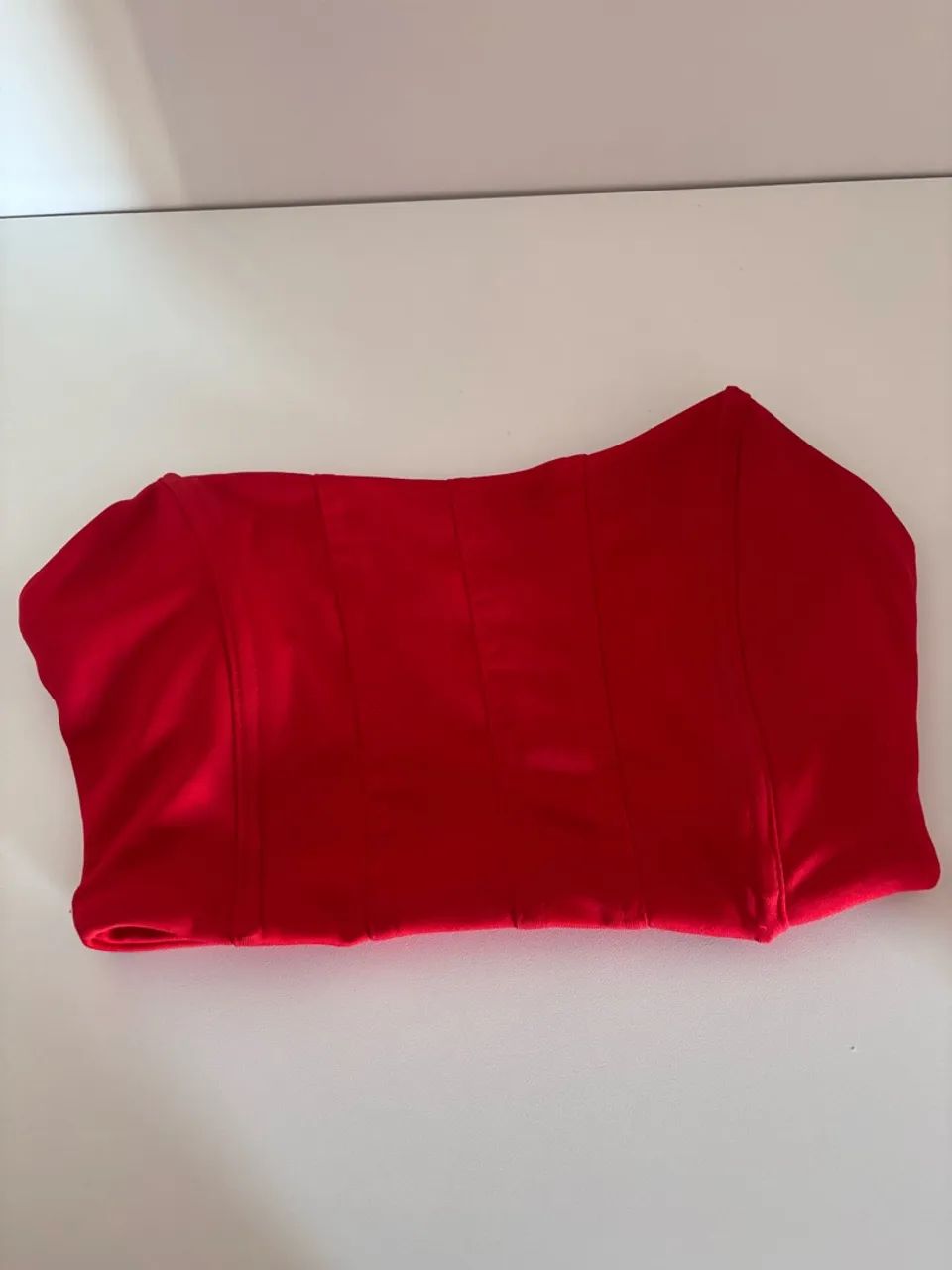 Top cropped vermelho