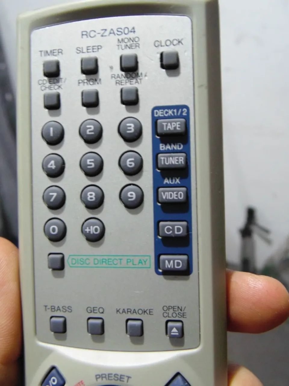 Controle Remoto Som Aiwa RC-ZAS04 Original  - Foto 4