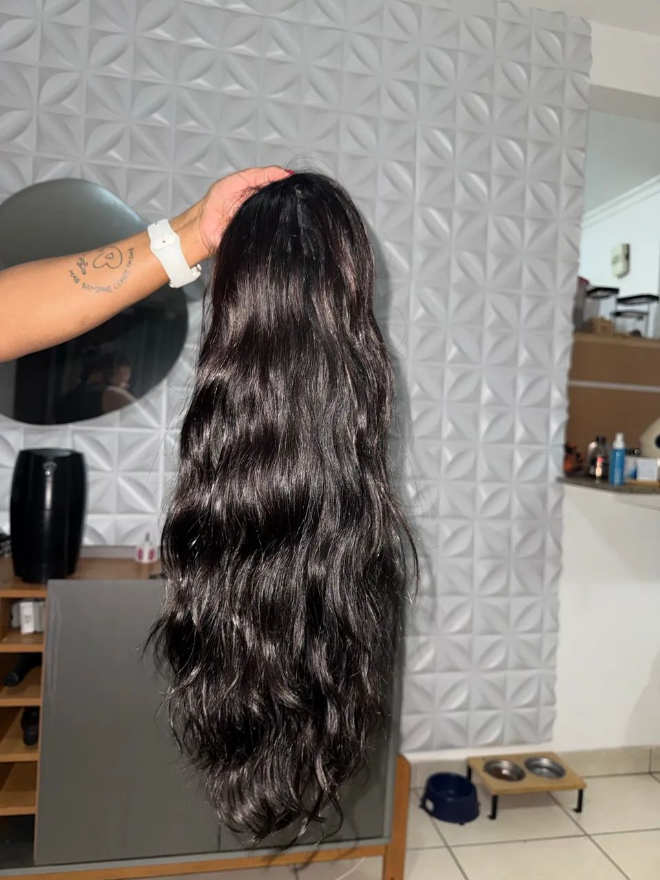 Lace front cabelo humano 55 cm