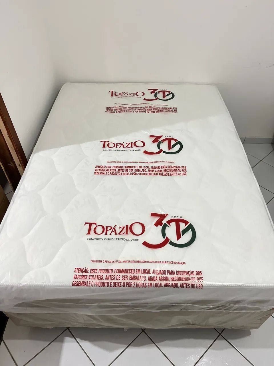 Cama de Casal Colchão de Molas Ensacadas + Base | ENTREGA GRÁTIS EM JP - Foto 3