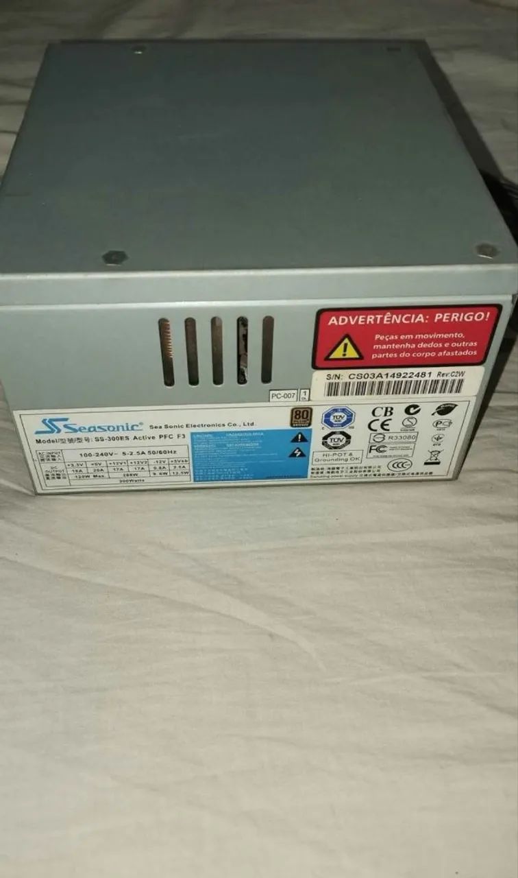 Fonte de Pc/computador 300w 80plus bronze