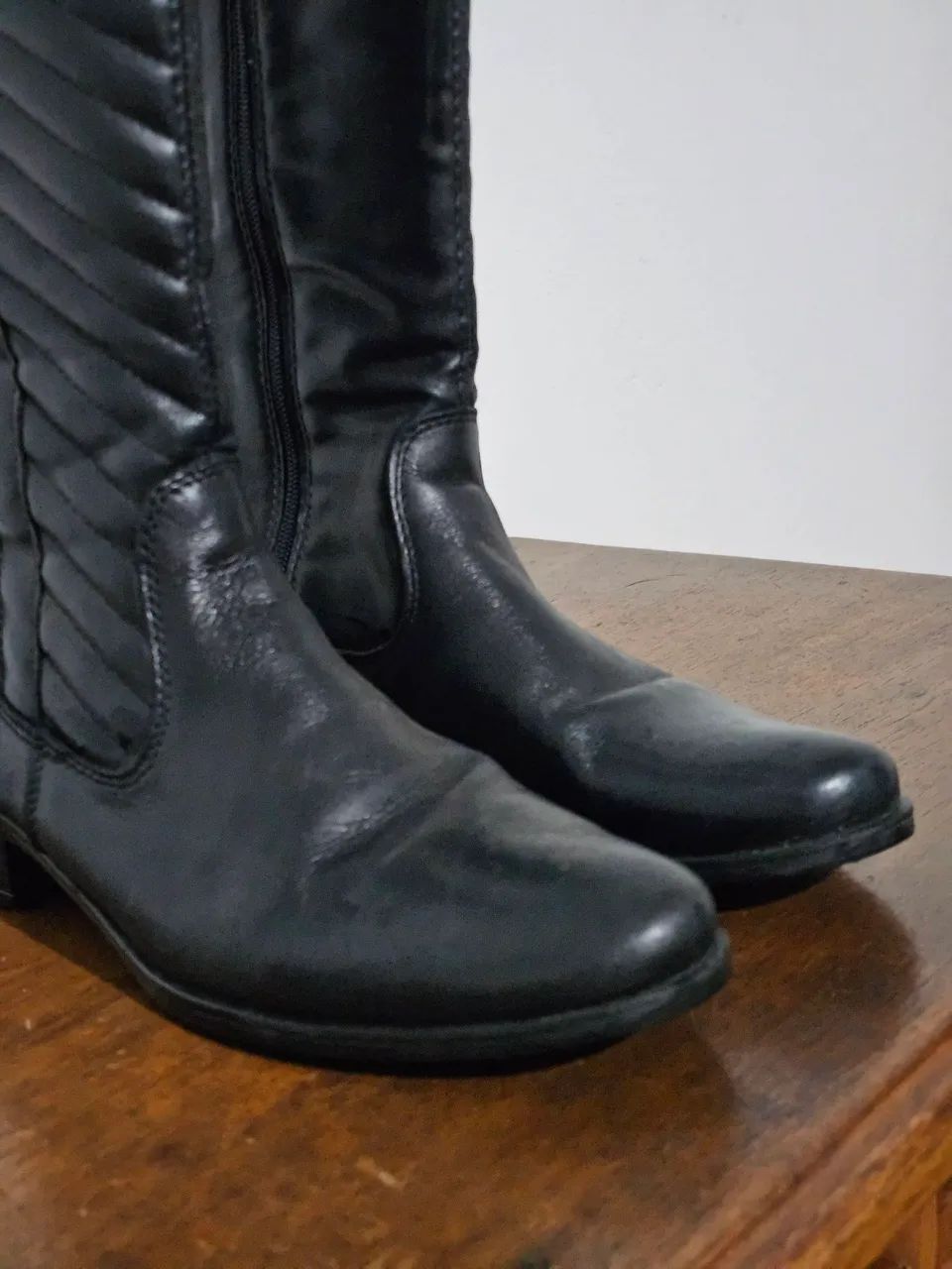 Bota de couro legítimo, n° 37 - Foto 3