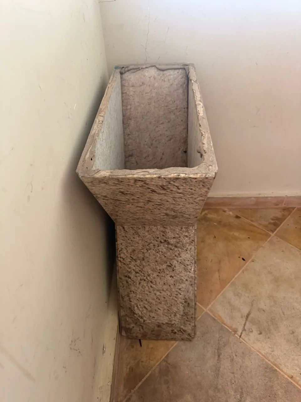 Pé de mármore para mesa ou aparador 