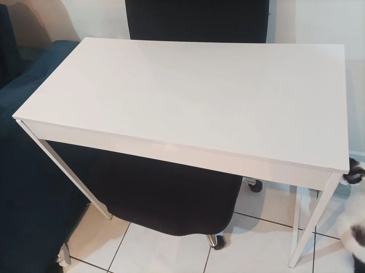 Mesa de escritório branca - Foto 4