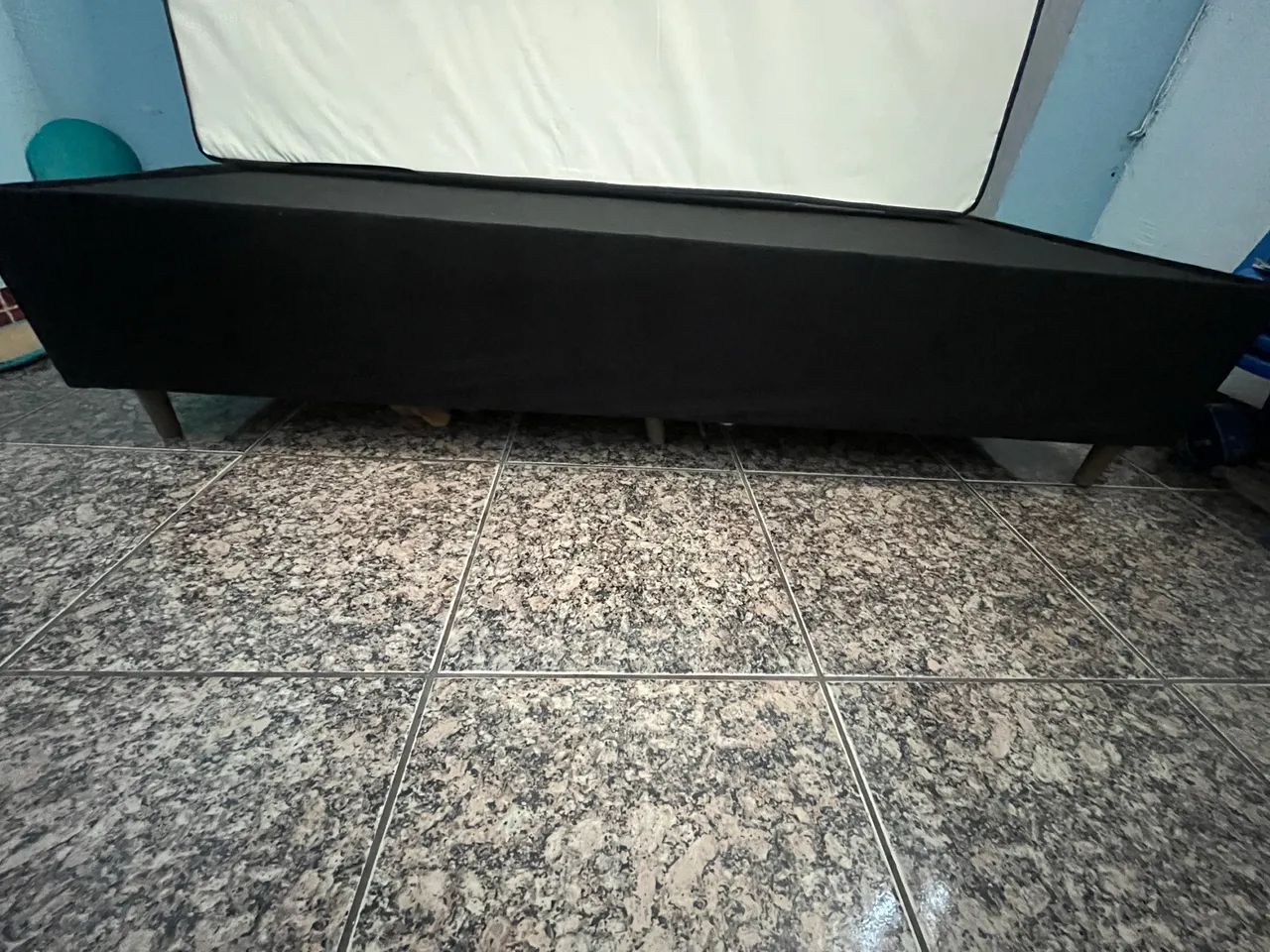 Cama de solteiro colchão e box  - Foto 4
