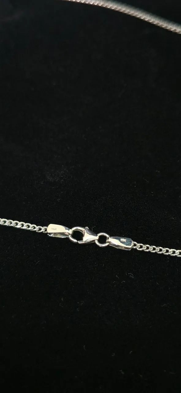 Cordão de ouro branco 