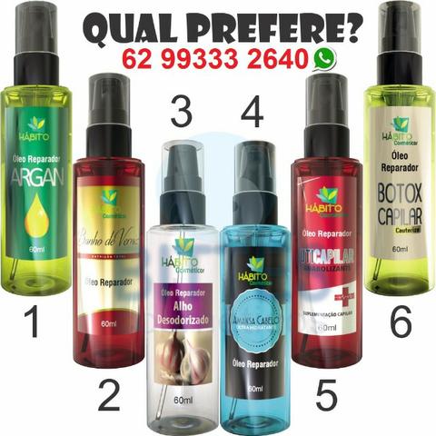 Óleos Finalizadores Linha Tratamento Capilar 60 ml Cada