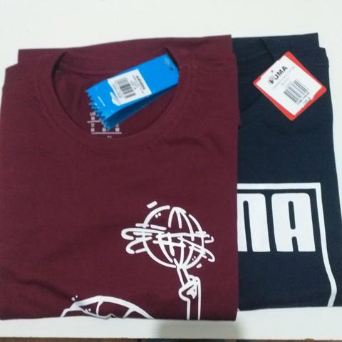 Kit 2 Peças Camiseta Masculina 100% Algodão Top Tamanho M - Foto 2