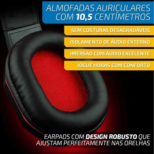 Fone Headset Gamer P2 MBtech GB53115 - Foto 5