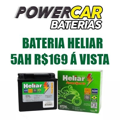Bateria Heliar Moto 5ah