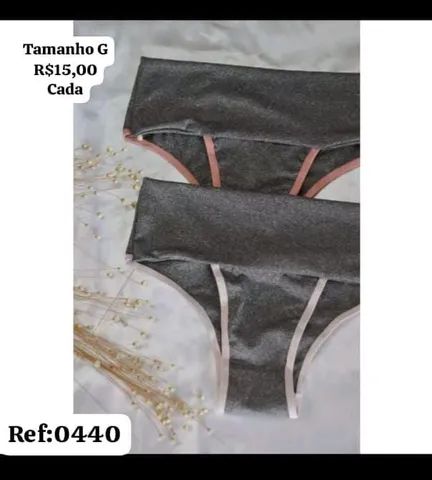 Calcinha cinta pala dupla microfibra poliéster tamanhos M e G  - Foto 2