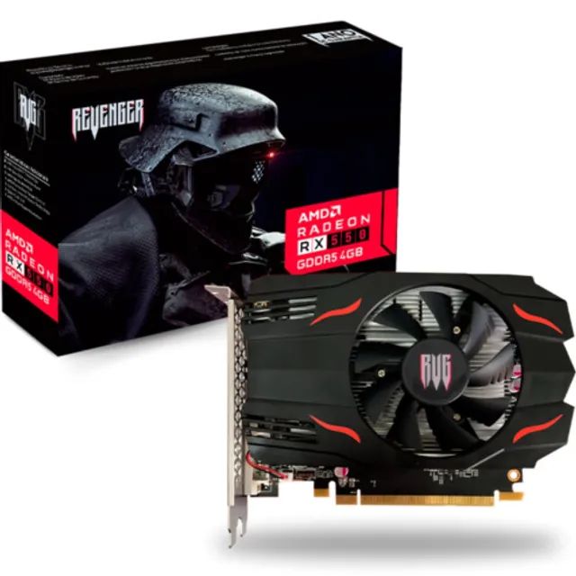 Placa De Vídeo Gamer Amd Radeon Rx550 Gddr5 4g Dvi Hdmi Dp
