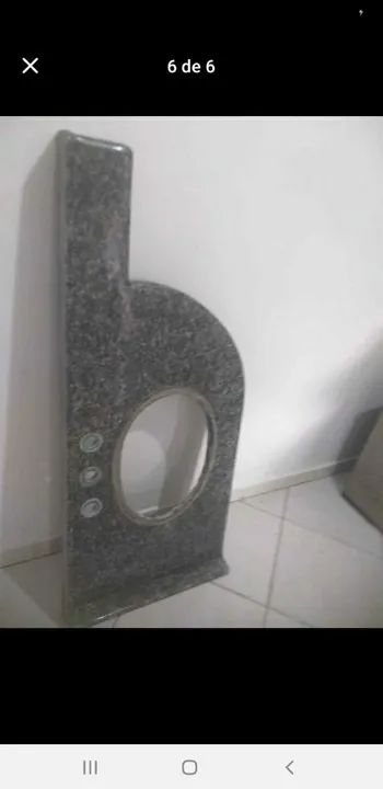 Pia de Mármore pra banheiro ou lavatório só 80 reais  - Foto 4