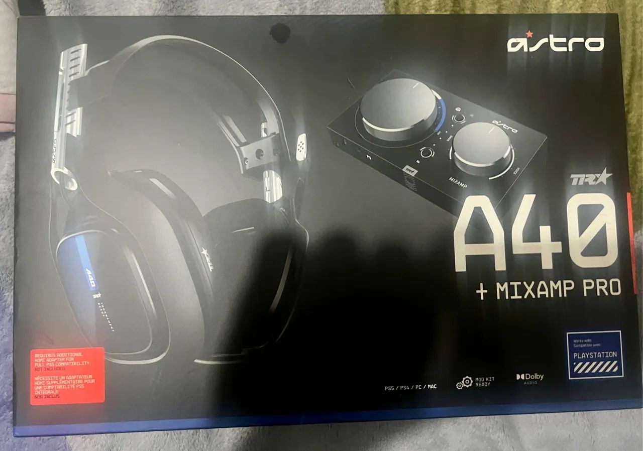 Fone de ouvido gamer Astro A40  + mixamp pro 