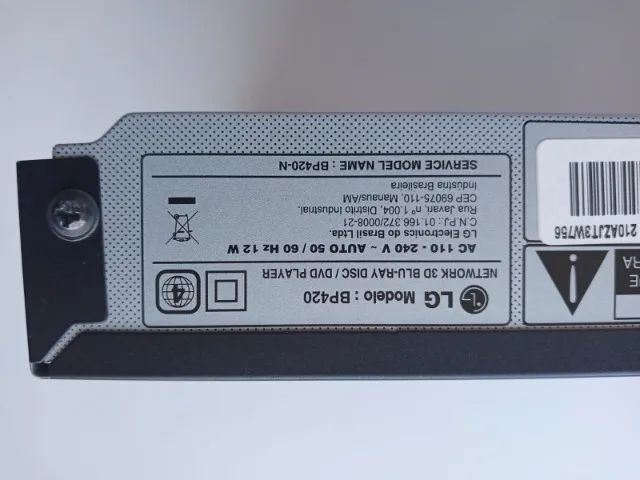 Dvd Blu-ray Player 3d LG 1 Usb 1 Hdmi Bp420 - Foto 3