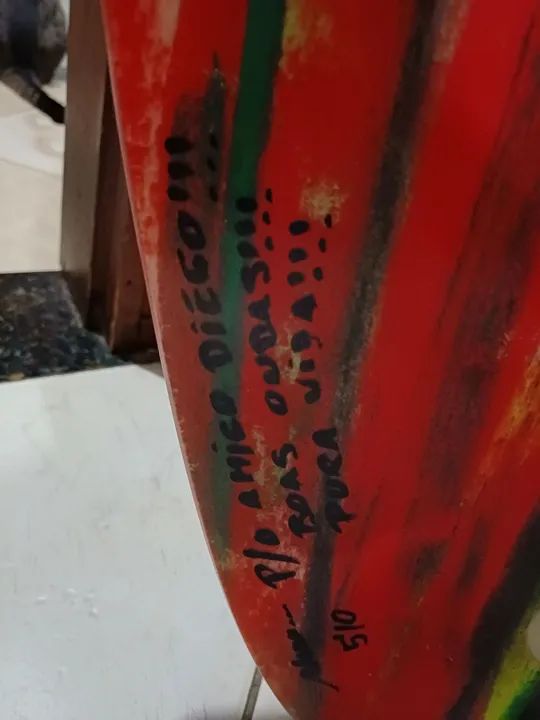 Prancha seminova 5.10 AXC 3 quilhas Fcs 2 completa  - Foto 5