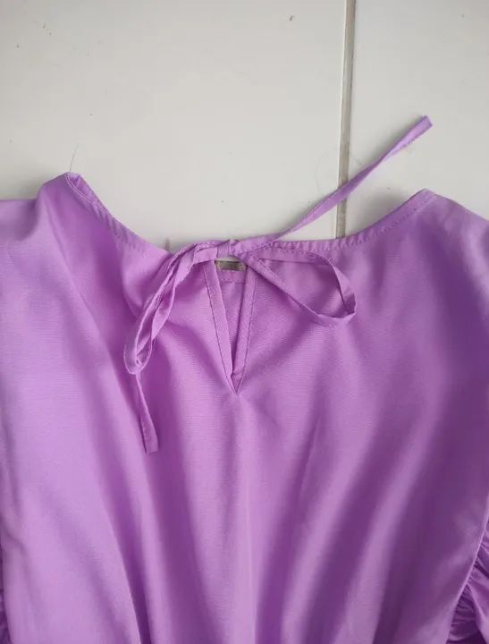 Vestido Longo Festa Lilás. - Foto 3