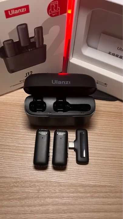 Microfone Sem Fio Ulanzi J12 - Kit com 2 Microfones - Foto 2