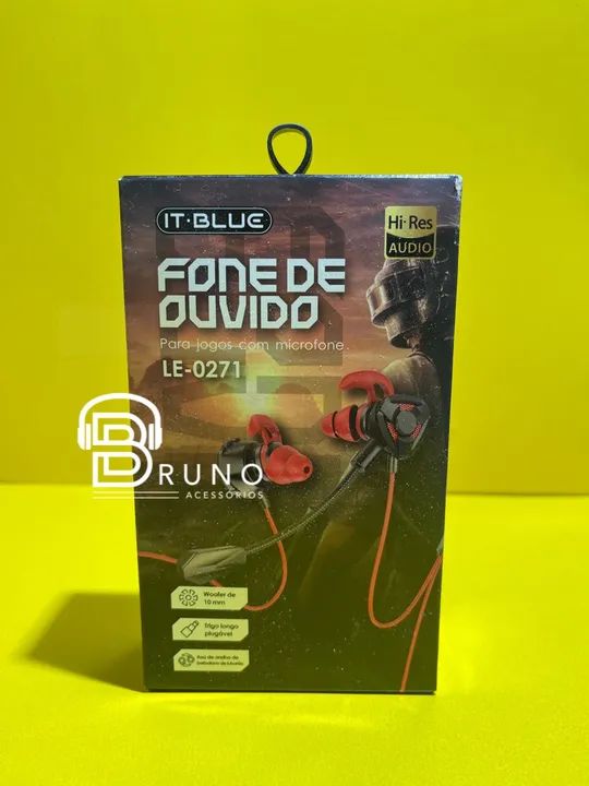 Fone de ouvido gamer com fio mic 