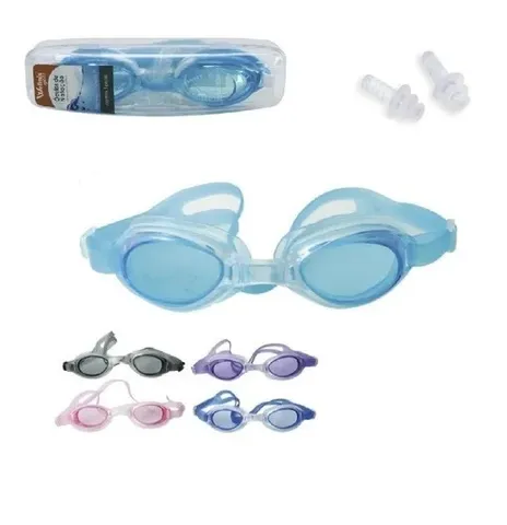 Oculos De Natacao Infanto Juvenil Uv 16cm Wx5507 3pçs