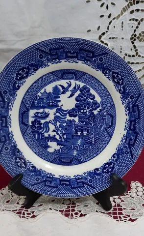 Antigo Prato Ingles Pombinho Willow - Foto 2