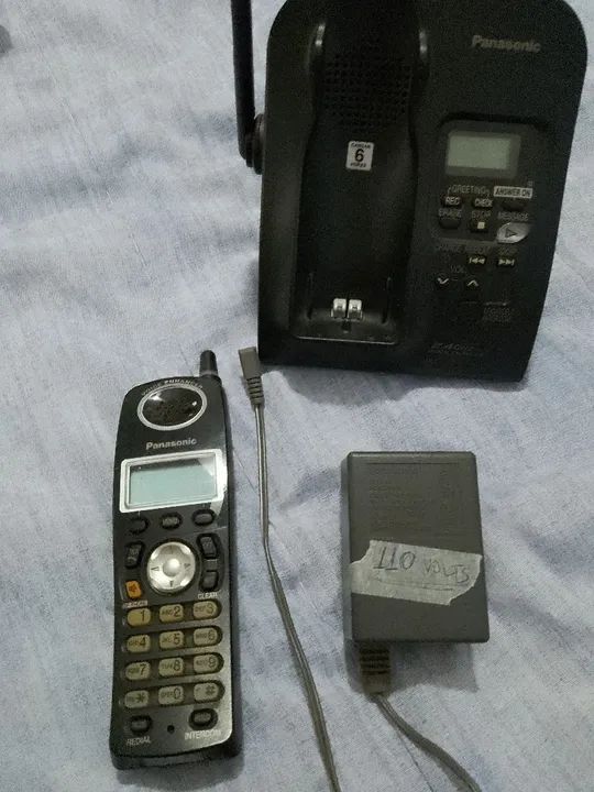 Telefone sem fio Panasonic com secretária 110 v - Foto 3