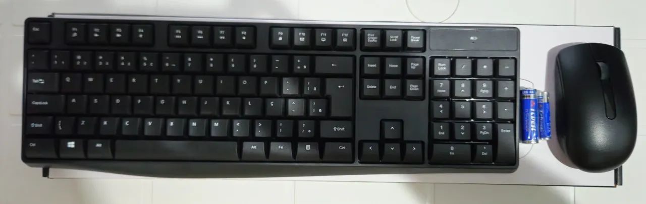Wireless Keyboard and Mouse Combo, USB Connection 1600dpi with Included Battery Black - TC26964318047877377120