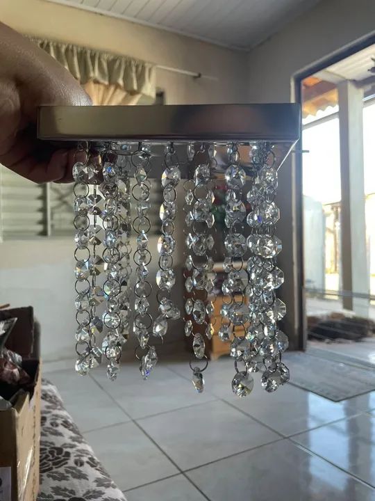 Lustre cristal acrílico 