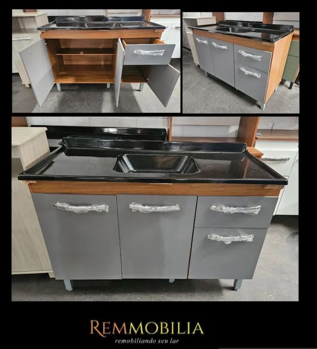 BALCÃO E PIA NOVO - ENTREGAMOSMONTADO