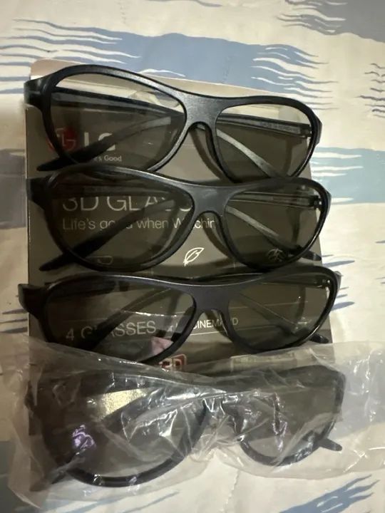 Óculos 3D GLASSES LG - 4 Pares - Foto 3