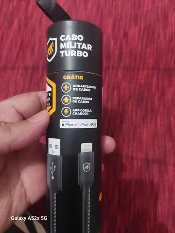 Cabo turbo militar iPhone Lightning Gorila Shield  - Foto 2
