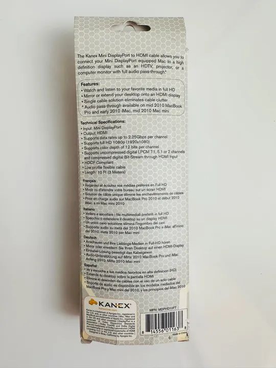 Cabo mini displayport para HDMI - 3 metros  - Foto 4