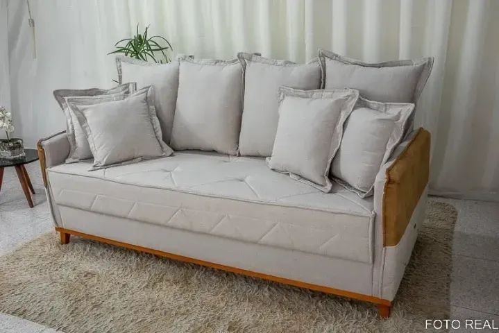 Sofá Living Vican 2,00m    1    Molas Bonnel   Pronta Entrega! - Foto 4