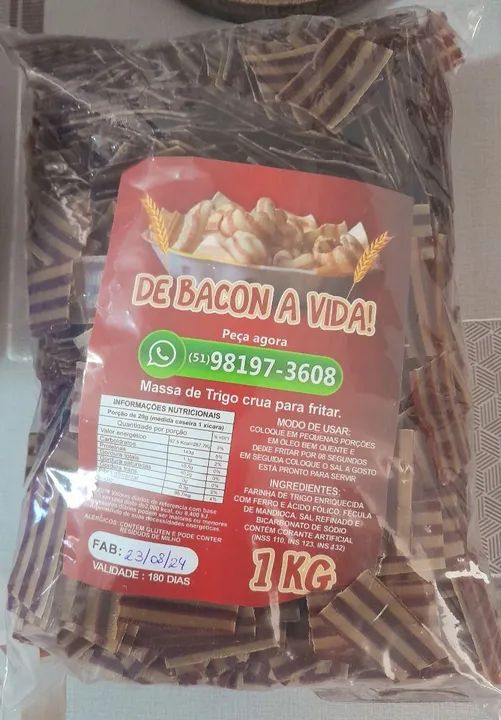 Salgadinho Sabor BACON para fritar  - Foto 4