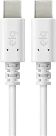 Cabo Tipo-C  Para Tipo-C 2metros TC2TC Branco ELG 1Ano Garatia  - Foto 2