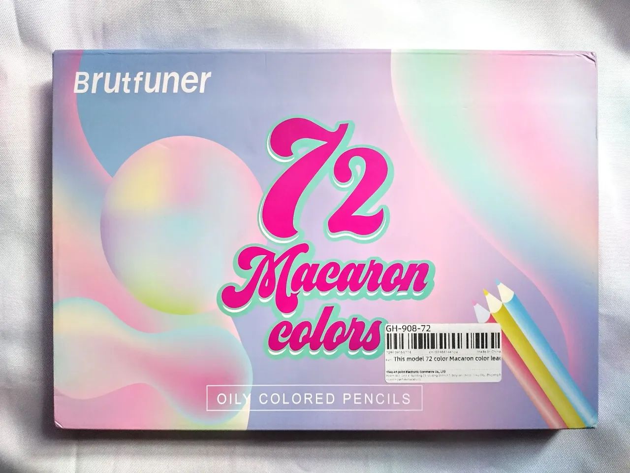 72 Lápis de Cor Macaron  Colors Brutfuner -Novo.