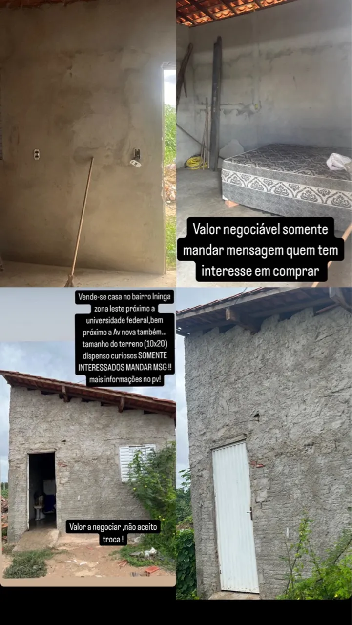 Casa a venda bairro ininga valor negociável!