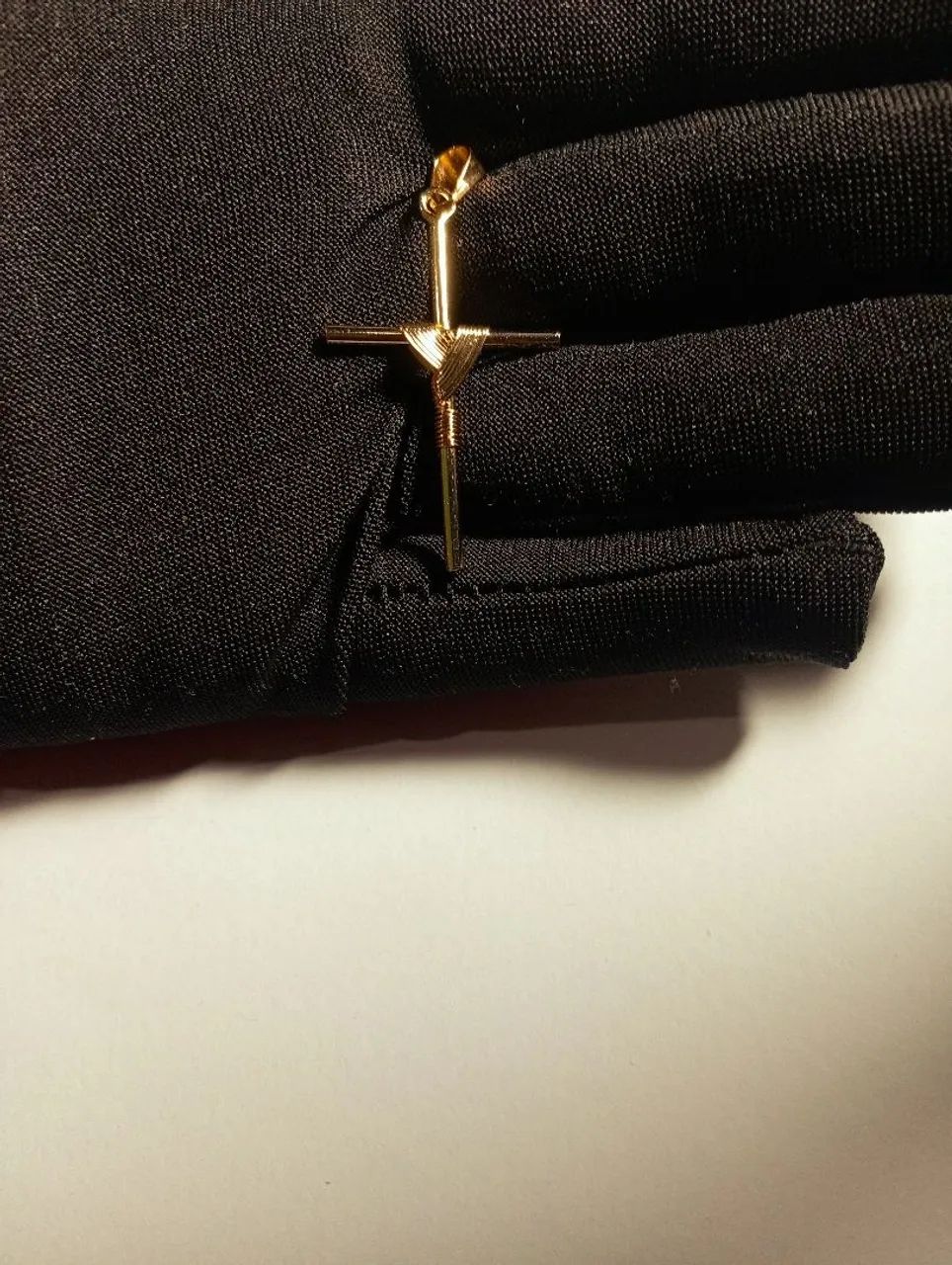 Corrente cartier+ pingente crucifixo trançado  - Foto 4